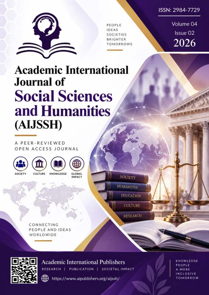 Academic International Journal of Social Sciences and Humanities (AIJSSH) – 2026 Journal Cover