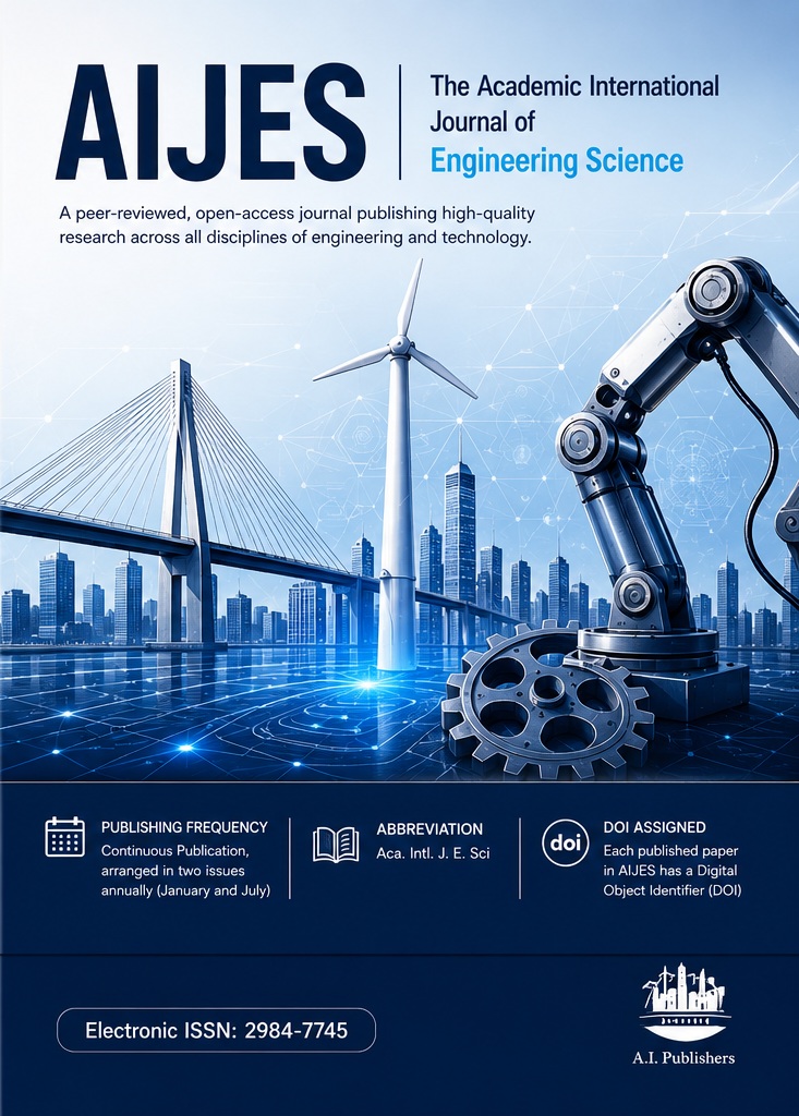 Academic International Journal of Engineering Sciences (AIJES) – 2026 Journal Cover